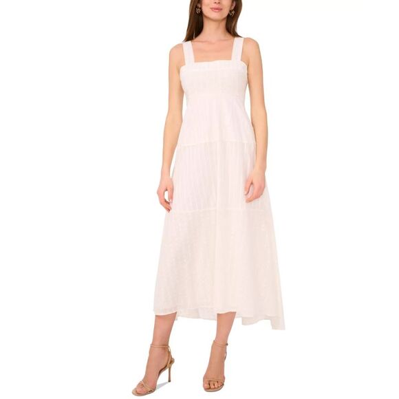 Vince Camuto Dresses & Skirts - Vince Camuto Women's Dress Sz M Printed Square-Neck Smocked-Back